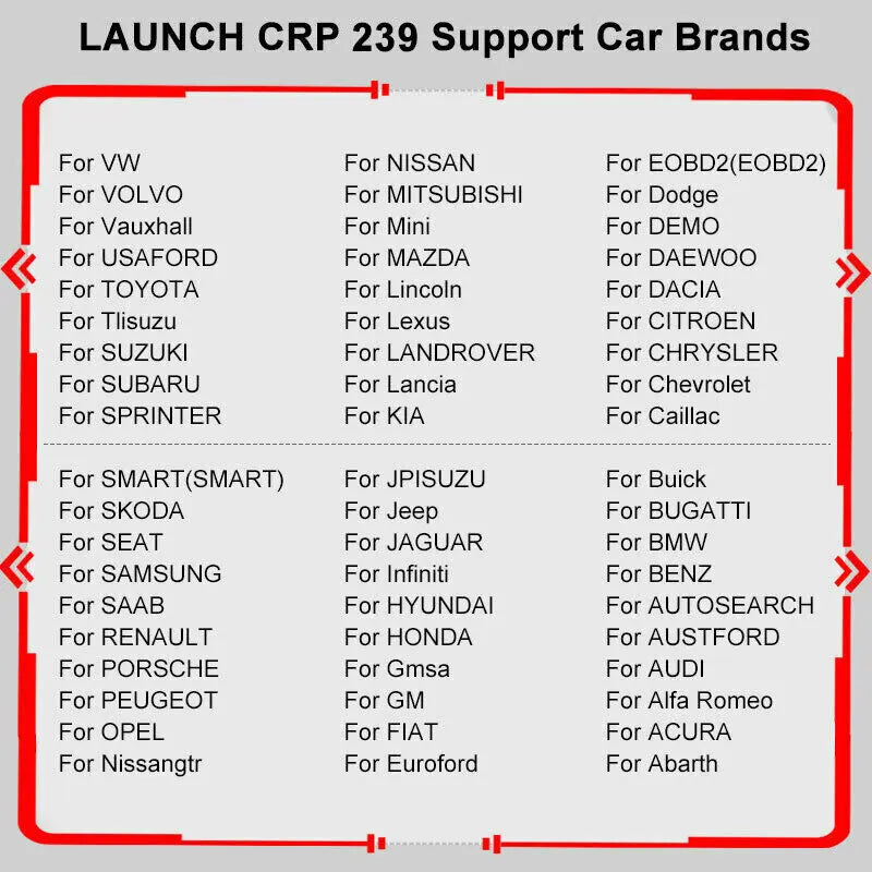 Launch CRP 239 Diagnostic Tool