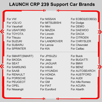 Launch CRP 239 Diagnostic Tool
