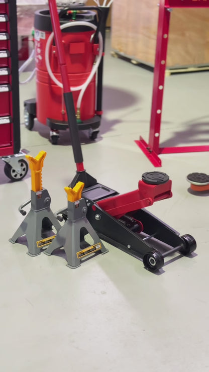 3 Ton Trolley Jack + FREE 3 Ton Trestles & Fender Covers